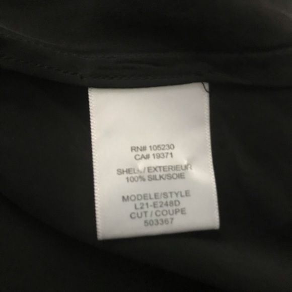 Equipment black silk lace long sleeve blouse small - Picture 10 of 11